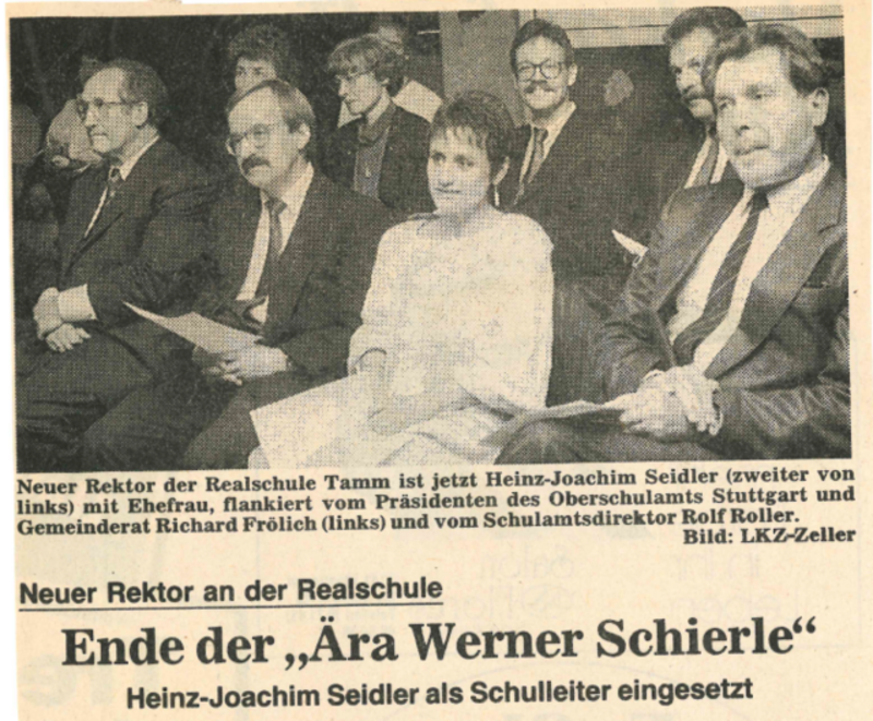 1989 - Verabschiedung Herr Rektor Schierle